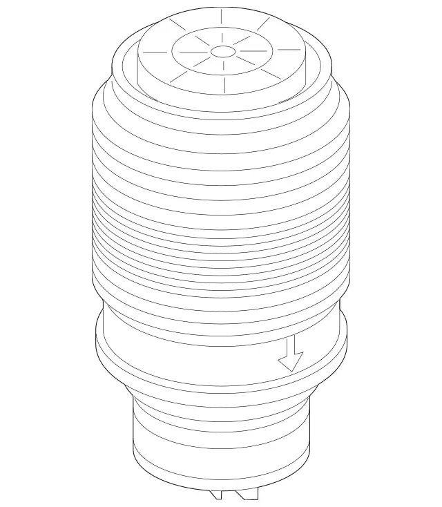 2053200825 - Springs, Suspension and Hydraulic Components: Air Spring for Mercedes-Benz: C350e, GLC300, GLC43 AMG, GLC63 AMG Image image