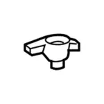 FT4Z7804132AG - Body: Retainer for Lincoln: MKX, Nautilus Image