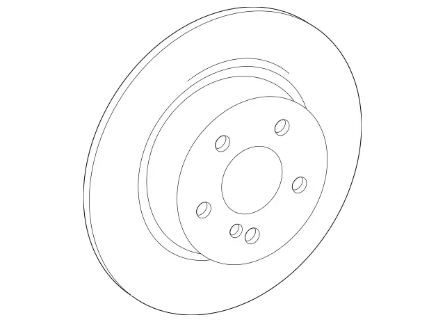 167423890007 - Brakes: Brake Disc, Vented for Mercedes-Benz: GLE350, GLE450, GLE450e, GLE53 AMG, GLE580, GLE63 AMG S, GLS450, GLS580, GLS63 AMG, Maybach GLS600 Image image