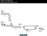 22888 - : Heavy Duty Direct Fit Exhaust Muffler 4" Inlet (ID) 4" Outlet (ID) for Walker Exhaust Image