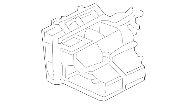 2308303103 - Heating and Ventilation: Housing for Mercedes-Benz: SL500, SL55 AMG, SL550, SL600, SL63 AMG, SL65 AMG, SLR McLaren Image image