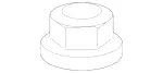 29903754 - : Hex Nut W Flange + Piece for Mercedes-Benz Image