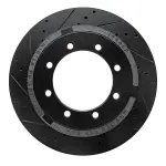 63354225L - : DFC Brake Rotor - Drilled and Slotted - Black for DYNAMIC FRICTION Image