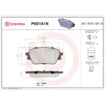 P50151N - : PRIME Ceramic Brake Pad Set for Brembo Image