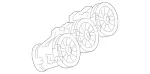 17783091009051 - Body: Vent Grille for Mercedes-Benz Image