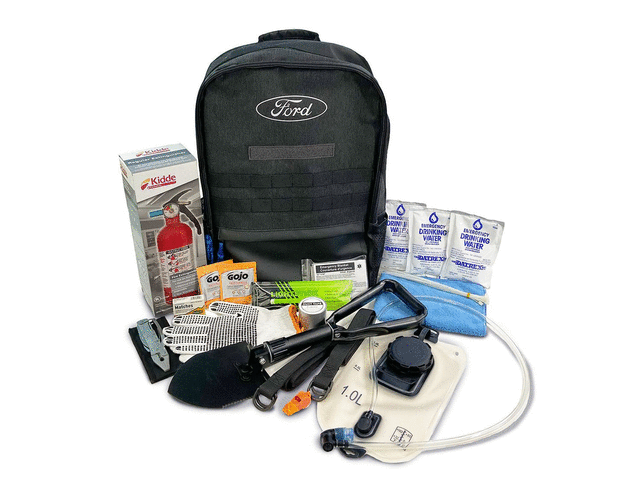 VNK4Z19F515A - Interior: Off-Road Assistance Kit With Ford Logo for Ford: E-350 Super Duty, E-450 Super Duty, Edge, Escape, Expedition, Explorer, F-150, F-250 Super Duty, F-350 Super Duty, F-450 Super Duty, F-550 Super Duty, Maverick, Mustang, Mustang Mach-E, Transit-150, Transit-250, Transit-350, Transit-350 HD Image