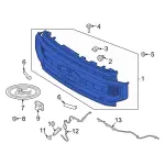 LC3Z8200AB - : Grille Assembly for Ford: F-250 Super Duty, F-350 Super Duty, F-450 Super Duty Image