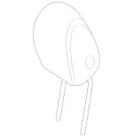 20697092001D01 - Body: Headrest for Mercedes-Benz Image