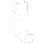 1665010820 - Radiator: Holder for Mercedes-Benz Image