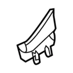 BB5Z7861692AB - Body: Valance Rear Cover for Ford: Explorer, Flex, Police Interceptor Utility Image