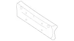 1678850000 - Attachment Parts: License Plate Holder for Mercedes-Benz Image