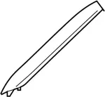 769125CA0A - Body: Windshield Pillar Trim for Infiniti Image