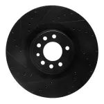 63365021L - : DFC Brake Rotor - Drilled and Slotted - Black for DYNAMIC FRICTION Image