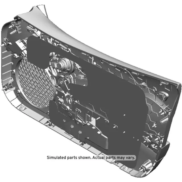 84586688 - : Red Front Driver Side Door Trim for Chevrolet: Corvette Image