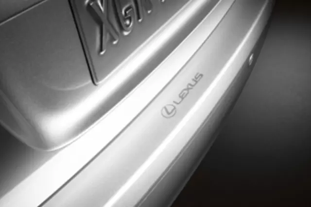 PT74750180 - : Rear Bumper Applique - Clear for Lexus Image