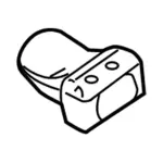 AL3Z5598A - Suspension: U-Bolt Spacer for Ford Image