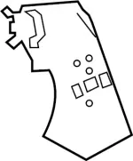 766604GA0A - Body: Outer Wheelhouse Rear Extension for INFINITI: Q50 Image