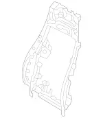 2389100000 - : Backrest Shell for Mercedes-Benz: E400, E450, E53 AMG Image