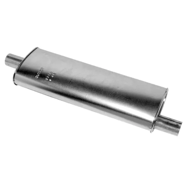 22100 - : Quiet-Flow SS Direct Fit Exhaust Muffler 2.5" Inlet (ID) 2.5" Outlet (ID) for Walker Exhaust Image
