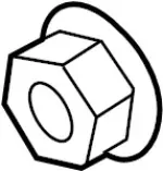 37171AL60A - : Drive Shaft Nut for INFINITI: QX80 Image