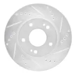 63172034R - : DFC Brake Rotor - Drilled and Slotted - Silver for DYNAMIC FRICTION Image