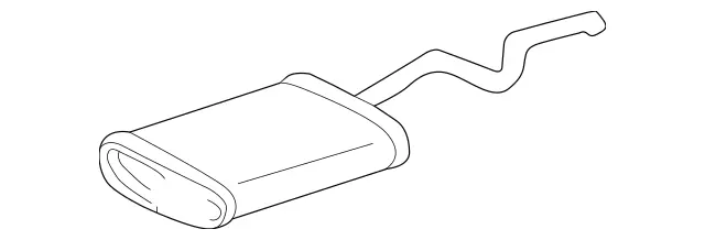 1634904501 - : Muffler for Mercedes-Benz Image