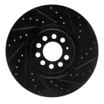 63374021R - : DFC Brake Rotor - Drilled and Slotted - Black for DYNAMIC FRICTION Image