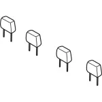 EK4Z99611A08AC - Body: Headrest for Ford Image