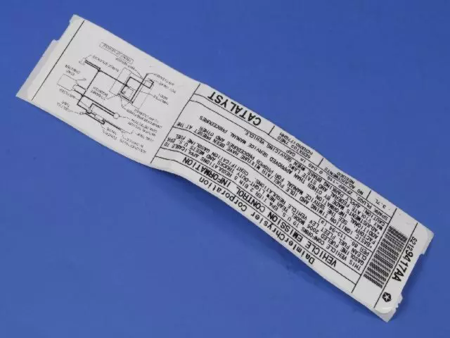 Emission Label - Mopar (52129417AA)