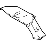 JL1Z19C802B - : 2018-2024 Ford - Upper Duct for Ford: Expedition | Lincoln: Navigator Image