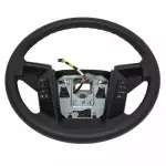 CL3Z3600DB - : 2012-2013 Ford F150 Black Steering Wheel w/ Sync Radio Buttons Red Stitching OEM for Ford: F-150 Image