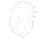 16391007478G64 - Body: Seat Back Cover for Mercedes-Benz Image