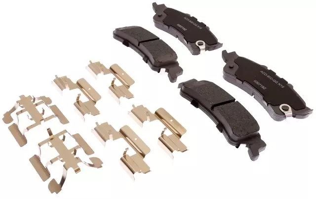 19387636 - : Ceramic Rear Disc Brake Pad Set With Clips for GM Image