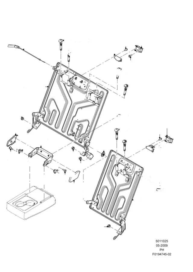 AG1Z54613A39A - Body: Seat Back Frame for Ford Image