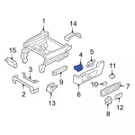 7L1Z78619A82A - Body: Retainer Plate for Ford: Expedition Image