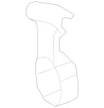 2055452700 - : Holder for Mercedes-Benz: C43 AMG, C63 AMG, C63 AMG S, E400, E450, E53 AMG Image