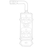 20982036109116 - Electrical: Door Window Switch for Mercedes-Benz Image