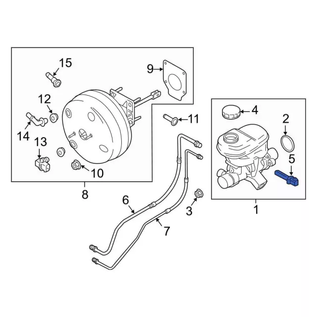 RU2Z2C251A - Body: Level Sensor for Ford: Expedition, F-150 | Lincoln: Navigator Image