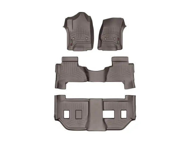 47887153 - Accessories: Front &amp; Rear &amp; Rear Cocoa FloorLiner™ DigitalFit® for WeatherTech Image