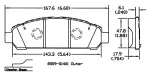 13051082 - : Disc Brake Pad Set for OmniParts Image