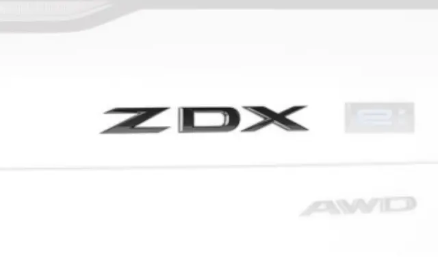8F20PS3200A - Exterior: Exterior Emblems for Acura: ZDX Image