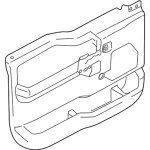 HC3Z2823943AA - Body: Door Trim Panel for Ford: F-250 Super Duty, F-350 Super Duty, F-450 Super Duty Image