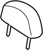 86450AC80C - : Headrest for INFINITI: G35 Image