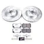 K469526 - : Z26 Street Performance Ceramic Brake Pad and Drilled &amp; Slotted Rotor Kit for PowerStop Image