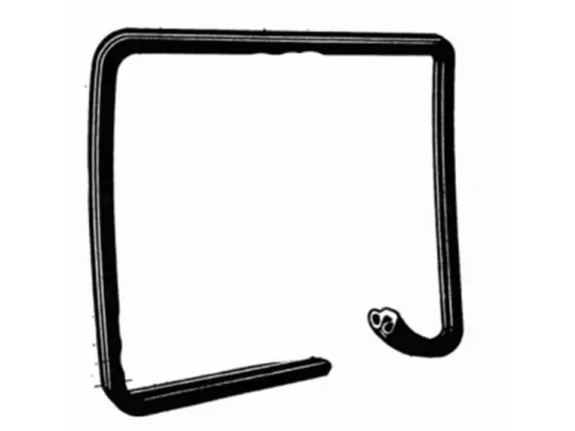 D9UZ11262A80B - Body: Weatherstrip for Ford: E-150 Econoline, E-150 Econoline Club Wagon, E-250 Econoline, E-250 Econoline Club Wagon, E-350 Econoline, E-350 Econoline Club Wagon Image