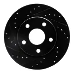 63342030L - : DFC Brake Rotor - Drilled and Slotted - Black for DYNAMIC FRICTION Image