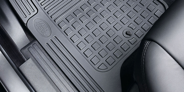 LR006238 - Interior: 2005-2013 Land Rover LR3 LR4 First &amp; Second Row Rubber Floor Mats Set Black for Land Rover: LR3, LR4 Image
