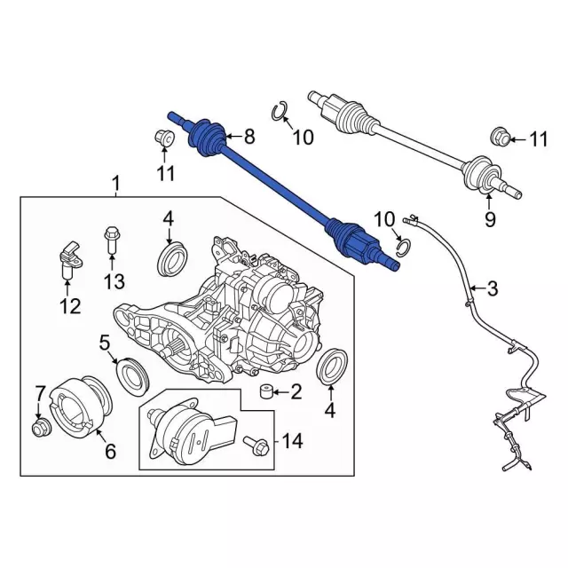 K2GZ4K138E - Suspension: Axle Assembly for Ford Image