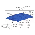 LC3Z2651944BC - Body: Headliner for Ford: F-250 Super Duty, F-350 Super Duty, F-450 Super Duty Image