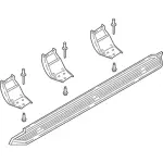 JAL エプロンバック 2018-2024 Ford Expedition Running Board JL1Z-16450-BA | OEM